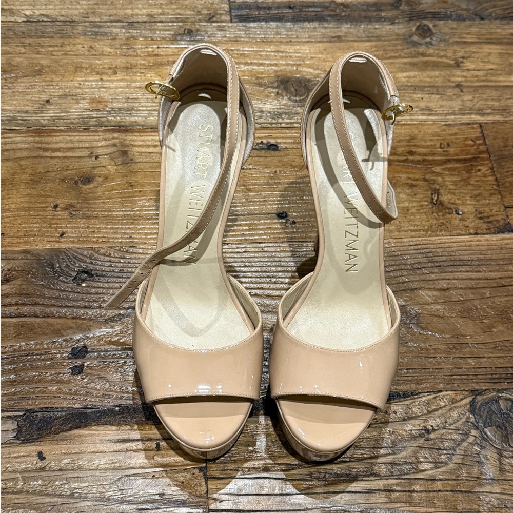 Stuart Weitzman Women's Tan Platforms